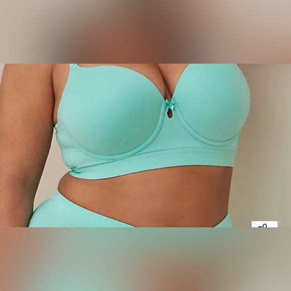 Torrid T-SHIRT LIGHTLY LINED LONGLINE HEATHER STRAIGHT BACK BRA - Picture 1 of 7